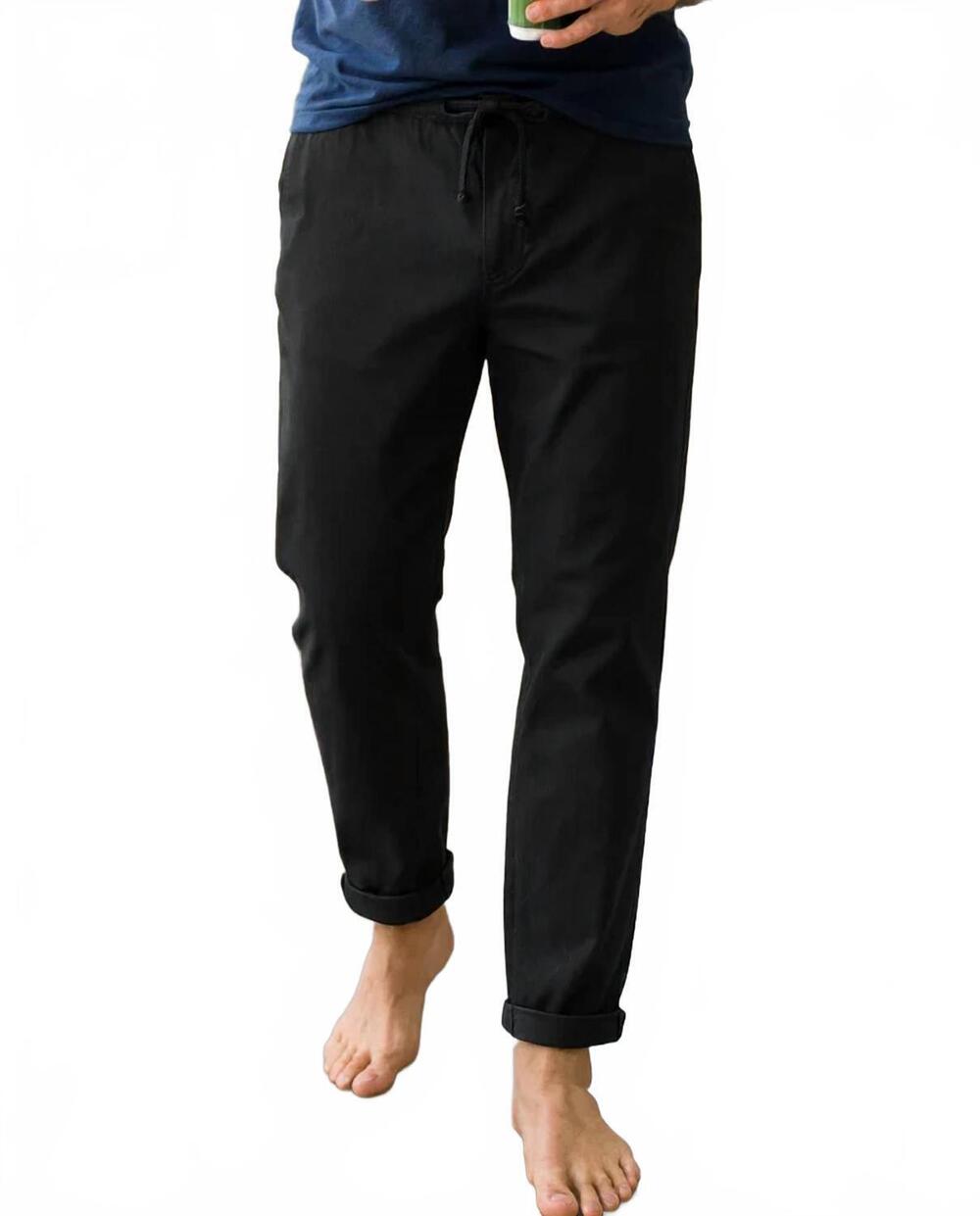 NEW KINETIX chino travel pants in black